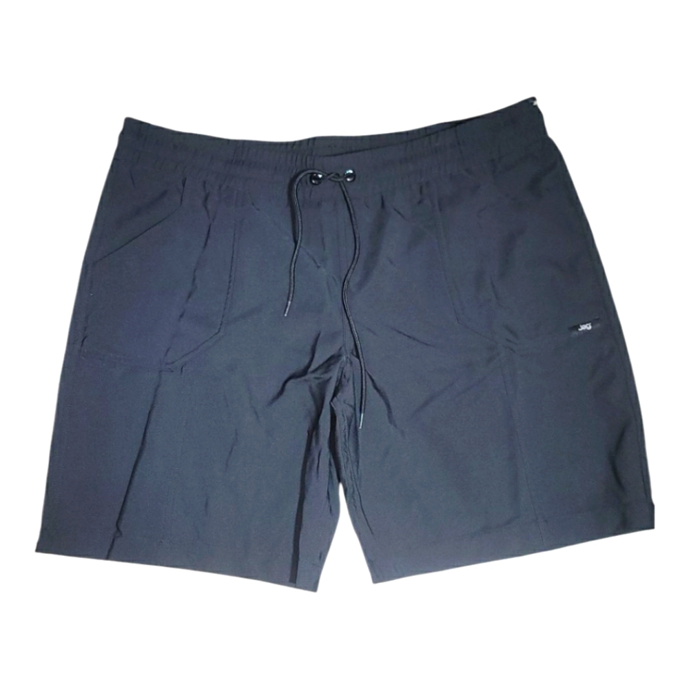 NWT JAG Women's Shorts XL Black Pockets Elastic Waist